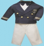 Boys Long Sleeve Captain Suit  2072045-(Navy/ White)